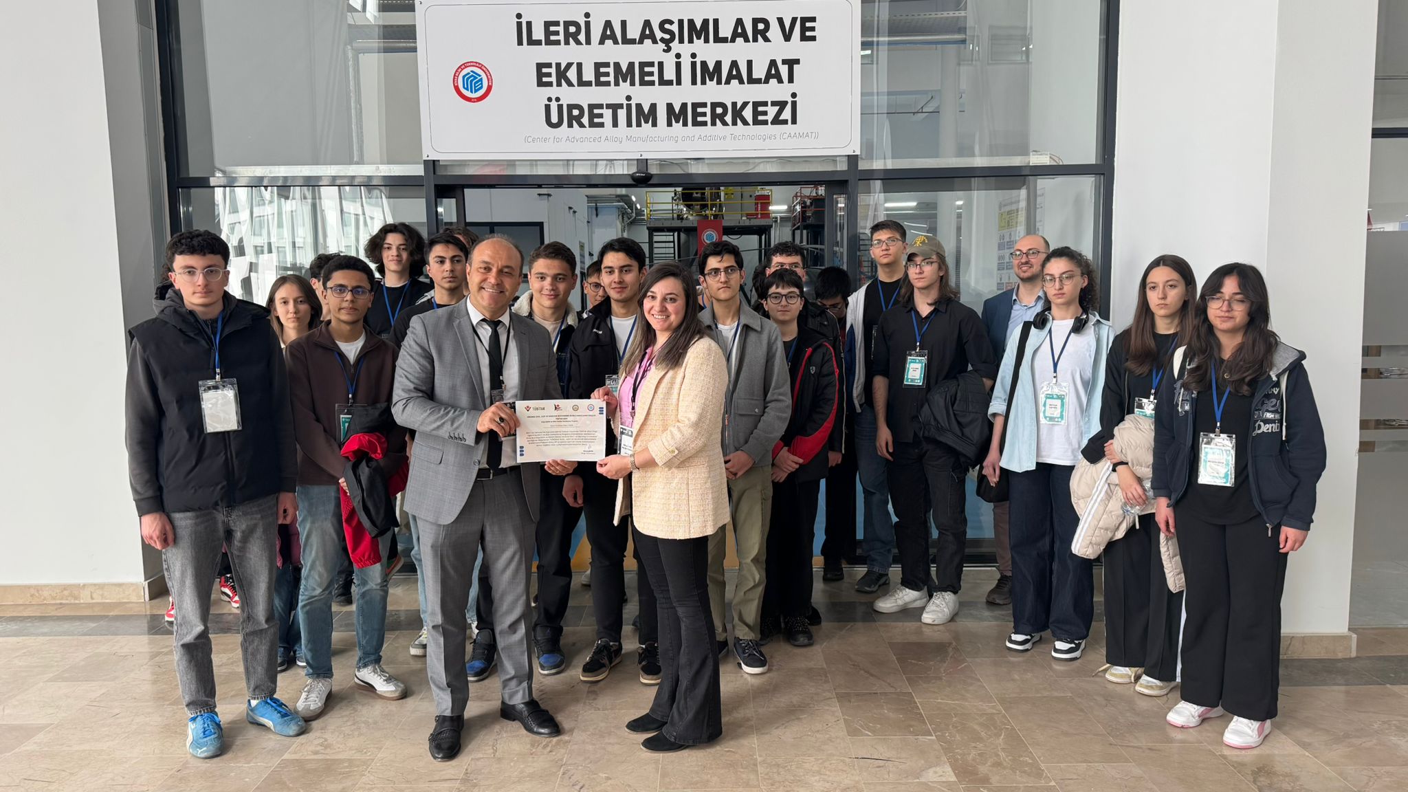 TÜBİTAK 4004 Projesi Kapsamında Öğrenciler İleri Alaşımlar Üretim Merkezini Ziyaret Etti