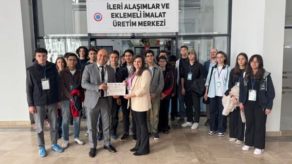TÜBİTAK 4004 Projesi Kapsamında Öğrenciler İleri Alaşımlar Üretim Merkezini Ziyaret Etti